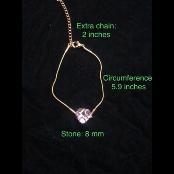 Women Gold Plated Pink Stone Heart Necklace Bracelet Ring Set Jewelry. - Picture 7 of 7